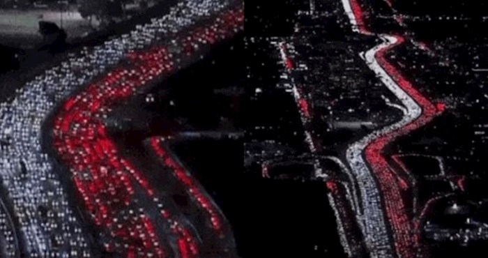 Ova snimka prometne gužve u Los Angelesu šokirala je mnoge