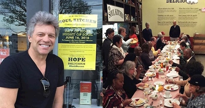 Slavni pjevač Jon Bon Jovi otvorio je dva restorana gdje ljudi mogu jesti besplatno