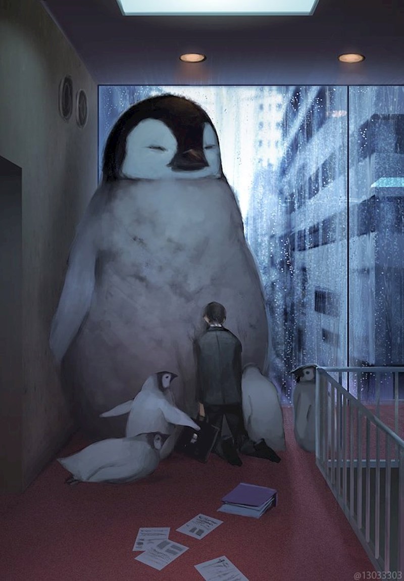 Biti beba pingvin čini se kao savršena opcija u hladnim zimskim danima.