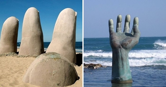 Nevjerojatne skulpture ruku popularan su motiv diljem svijeta