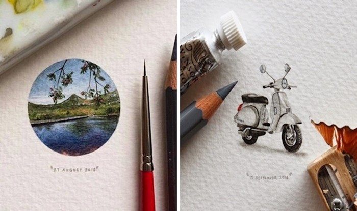 Ova umjetnica je napravila 365 minijaturnih "razglednica za mrave"