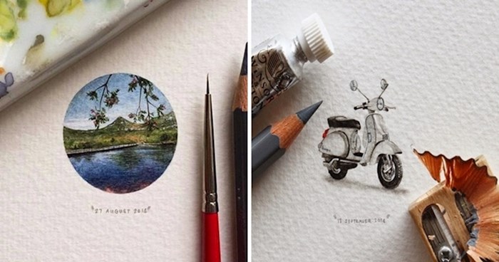 Ova umjetnica je napravila 365 minijaturnih "razglednica za mrave"