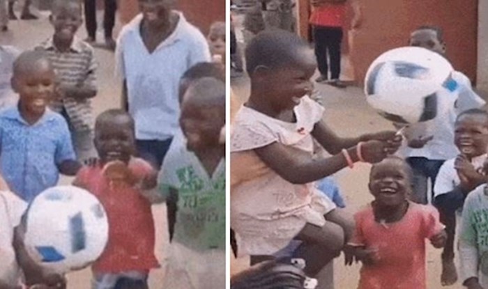 Igra s loptom oduševila djecu u Africi