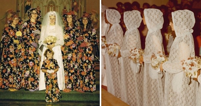 Neobične haljine ovih djeveruša podsjećaju nas na to koliko su se vremena promijenila