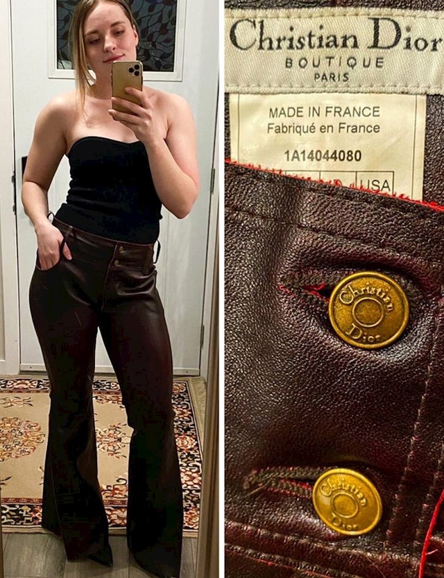 11. Dior kožne hlače 😍