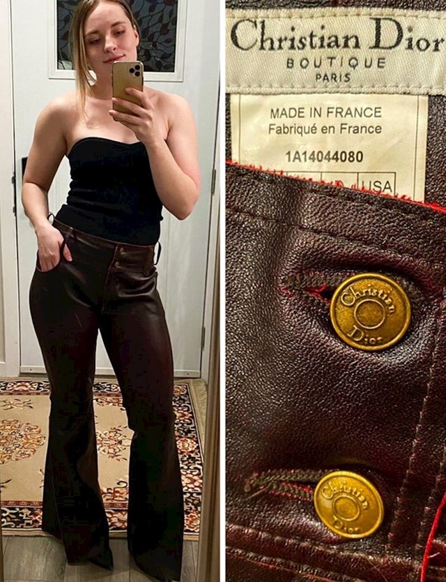 11. Dior kožne hlače 😍