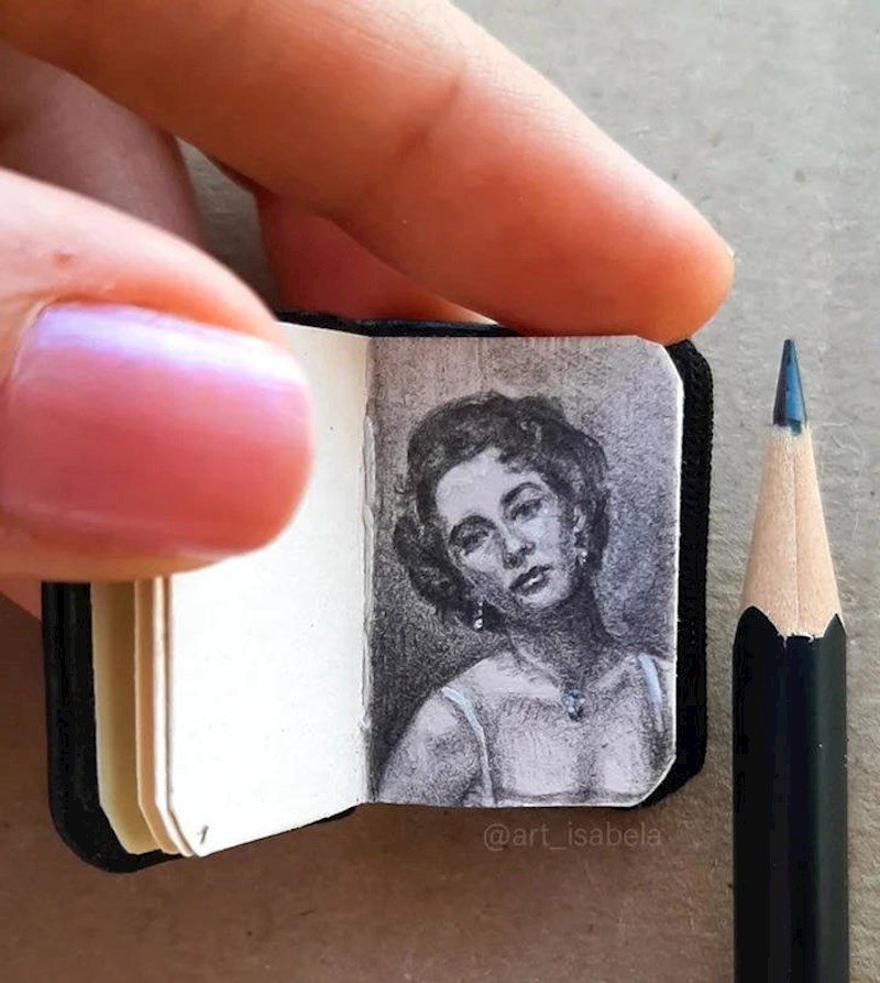 2. "Mini portret koji sam nacrtala."