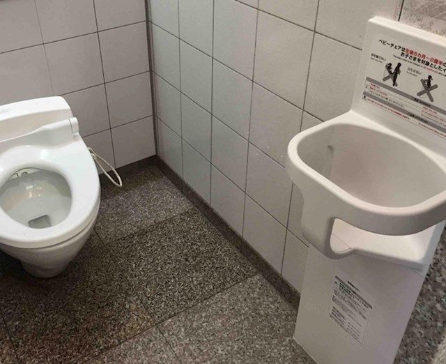 10. U Japanu u nekim WC-ima postoji mjesto na kojem možete odložiti dijete