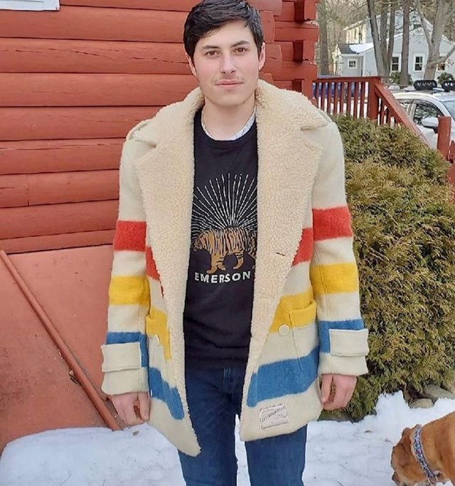 2. Napravila sam ovaj vintage kaput za svoga sina od stare deke.