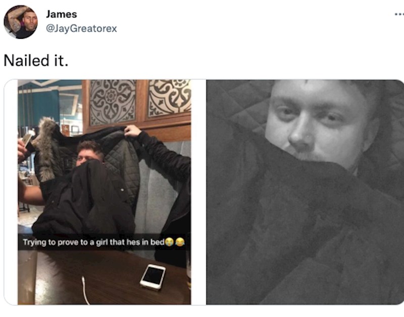 12. Pokušava curi dokazati da je u krevetu.