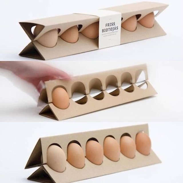 6. Karton za jaja koji može stajati na razne načine