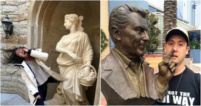 20+ turista fotkali su se s kipovima na urnebesan način i nasmijali nas do suza