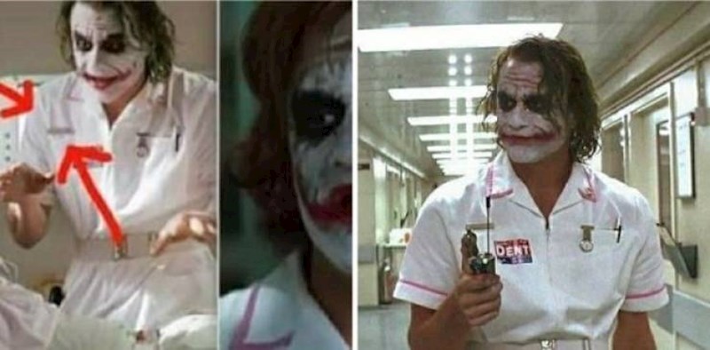 7. Heath Ledger u Vitezu tame (2008.) ostavio je dirljivu posvetu svojoj kćeri. Na njegovoj medicinskoj uniformi piše ime Matilda, a tako se zove njegova kćer.