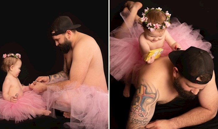 Tata koji je odlučio razbiti sve stereotipe i pozirao sa kćerkom u baletnoj suknjici