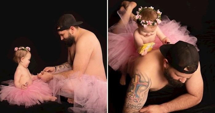 Tata koji je odlučio razbiti sve stereotipe i pozirao sa kćerkom u baletnoj suknjici