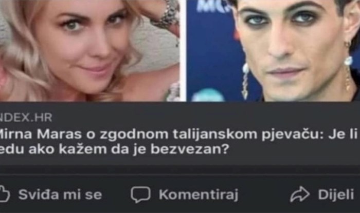 Muškarcima teško pada slušati o zgodnom talijanu iz Måneskina, morate vidjeti komentar ovog sirotana