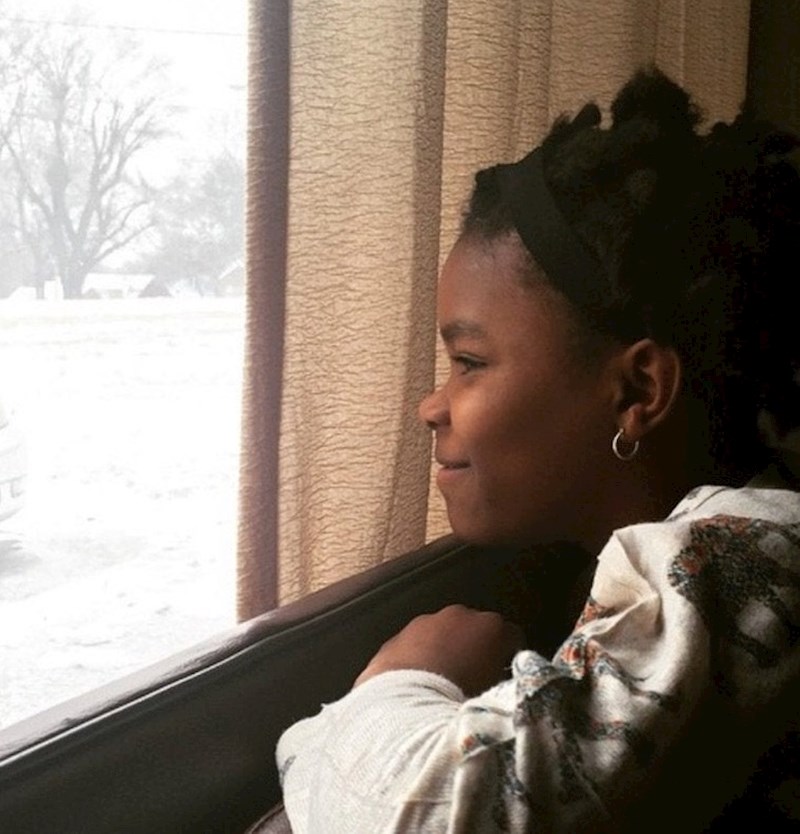 5. Djevojčica s Haitija je prvi put vidjela snijeg