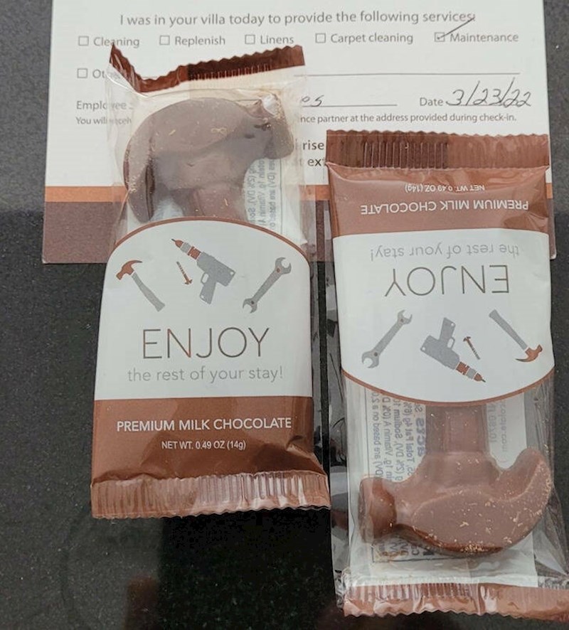 16. Čokoladice u obliku alata