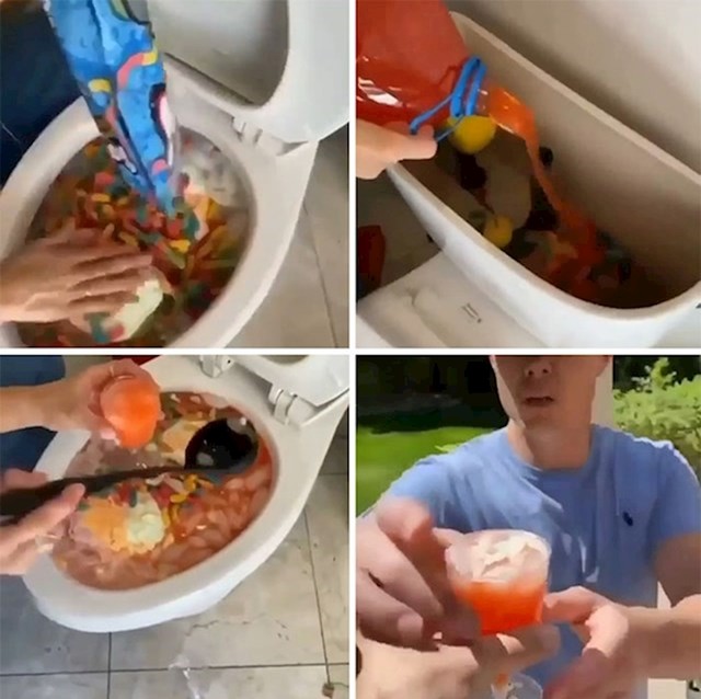 6. Smiksao je koktel u wc školjci i ponudio ga prijatelju