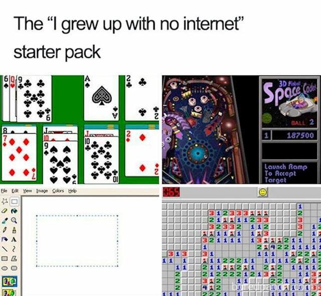 1. Kad smo imali kompjutere, ali ne i stalan pristup internetu.