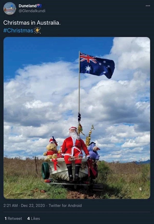 14. Božićna razglednica iz Australije