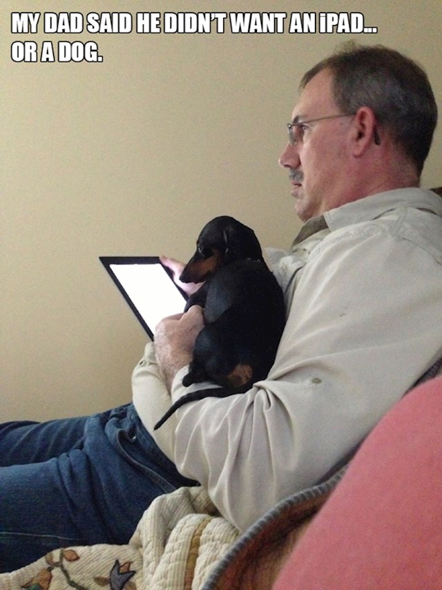 10. "Moj tata rekao je da ne želi iPad. Niti psa."