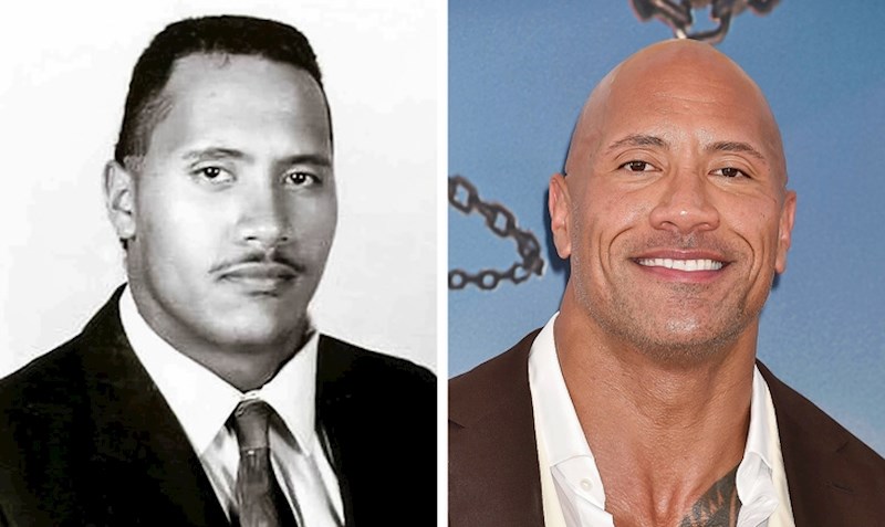 15. Dwayne Johnson, koji je starije izgledao kao srednjoškolac, nego sada.