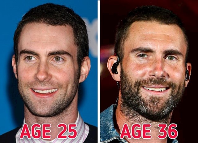 15 poznatih osoba koje su otkrile eliksir mladosti 8. Adam Levine