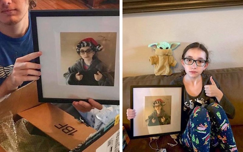 7. "Potpisala je sama svoju fotografiju!"😆