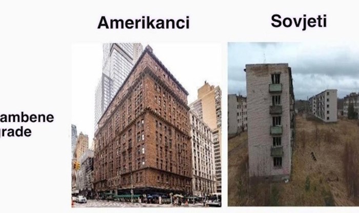 Hit meme pokazuje razlike između američke i sovjetske gradnje, ujedno je urnebesan i istinit