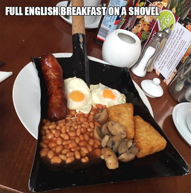 21. Engleski doručak na lopati