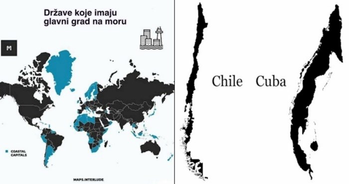 15 zanimljivih mapa i slika iz kojih možete naučiti različite stvari o svijetu oko nas