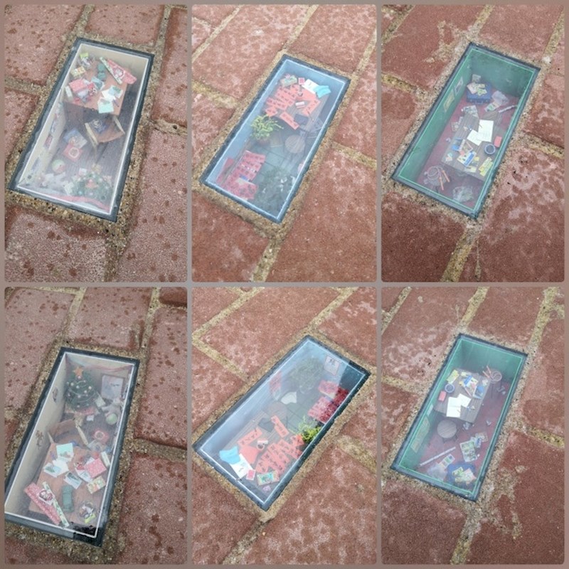 4. Umjesto klasičnih cigli, postavljene su malene staklene prostorije.