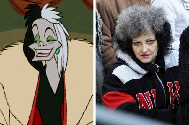 11. Cruella De Vil iz 101 dalmatinca