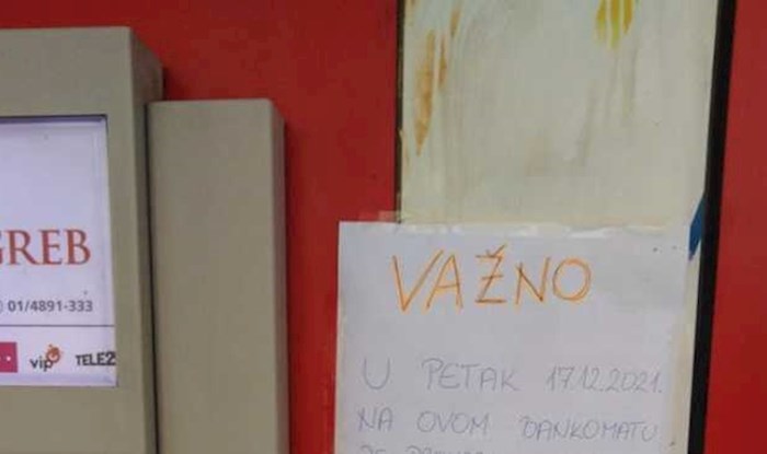 Netko je pored bankomata zalijepio jednu neočekivanu obavijest, ovo vraća vjeru u ljude