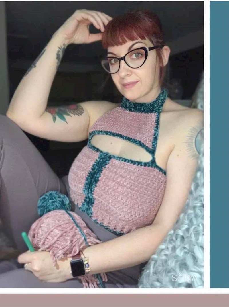 5. Sama je isheklala top