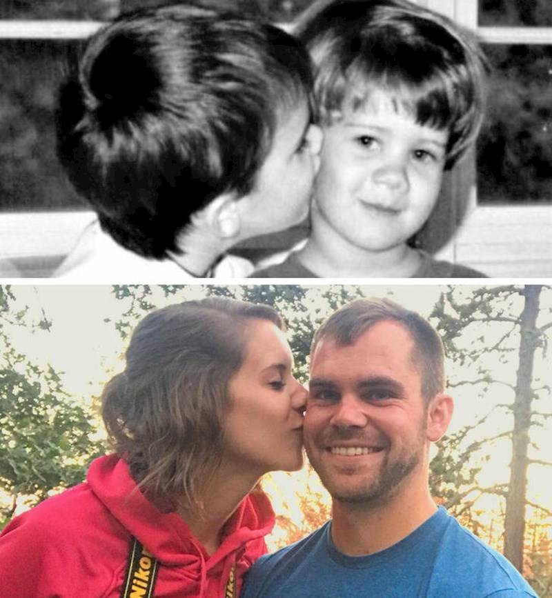 3. "Dok smo imali 4 godine, šapnuo sam joj nešto u uho. Danas smo u braku."