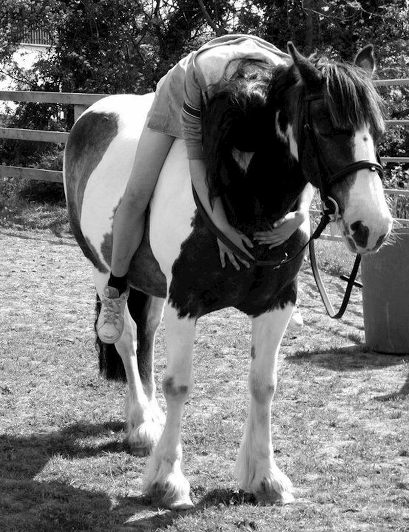 15. "Ovaj je konj imao lošeg prijašnjeg vlasnika. Bojala se ljudi, pa čak i vlastite sjene. Trebalo mi je godina da zadobim njezino povjerenje. Sada ne želi komunicirati ni s kim drugim, osim sa mnom. "