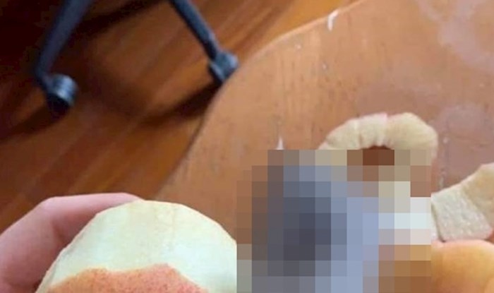 Djevojka je za guljenje jabuke iskoristila jedan za to totalno neprimjeren predmet