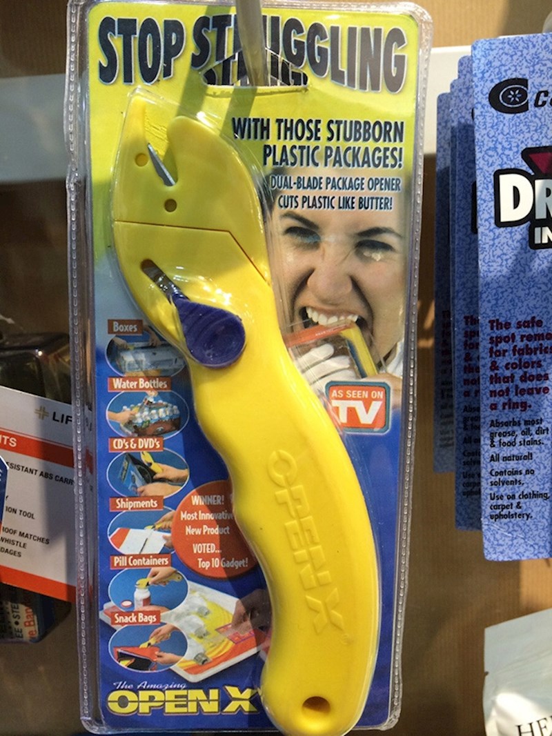 14. Kliješta koja bi trebala pomoći u otvaranju dosadnih plastičnih ambalaža