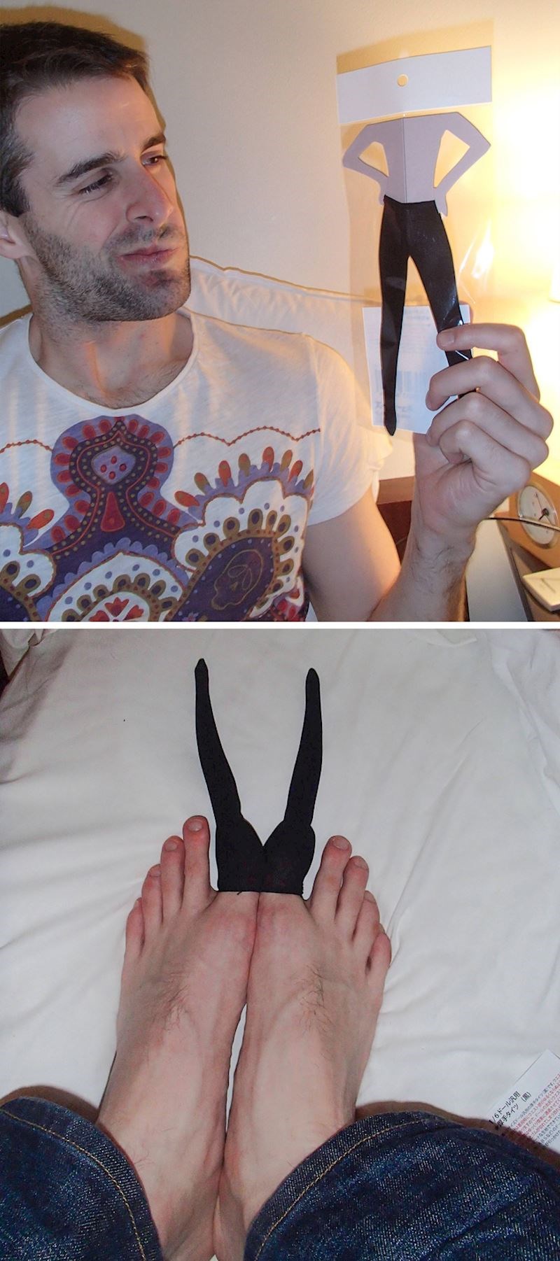 4. "Naručio sam tajice za svoj kostim za Noć vještica."