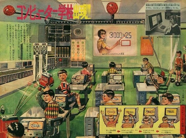 9. Ovako su u Japanu 30-ih godina prošlog stoljeća zamišljali budućnost obrazovanja