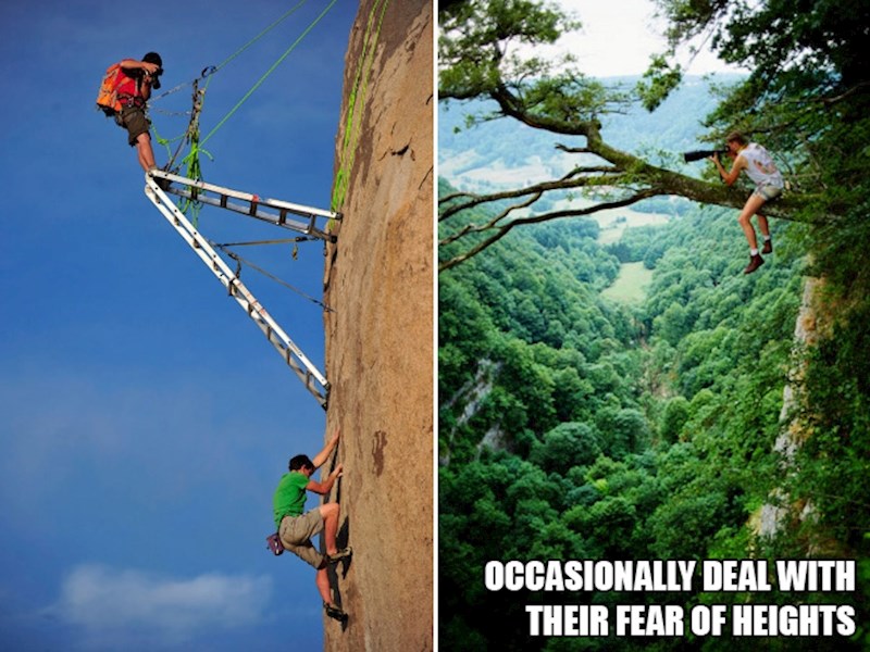 16. Oni se ne boje visina.