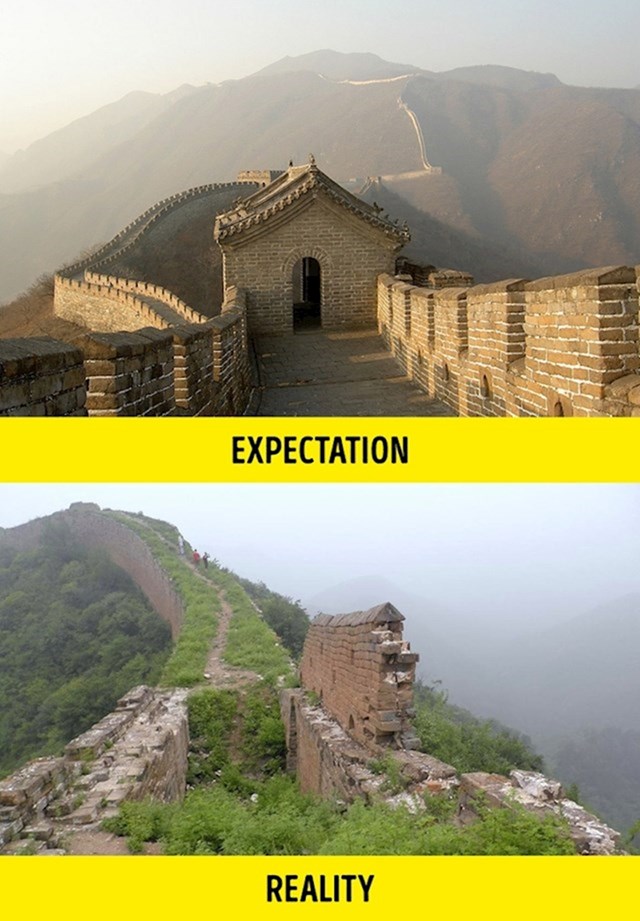 7. Većina Kineskog zida ne izgleda poput fotografija iz turističkih vodiča.