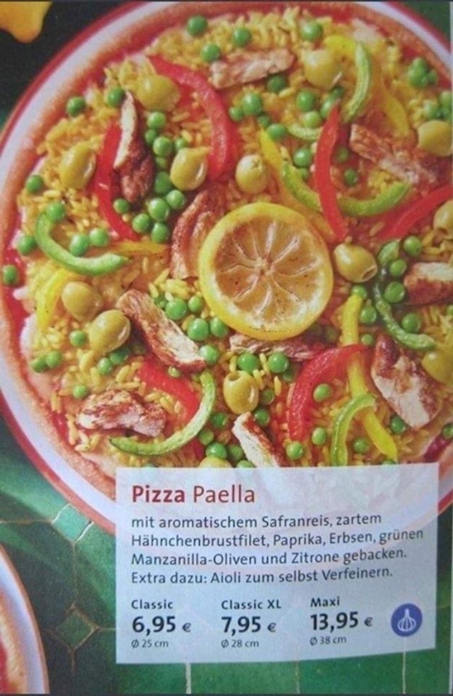 9. Pizza zbog koje bi Italija i Španjolska mogle tužiti Njemačku.