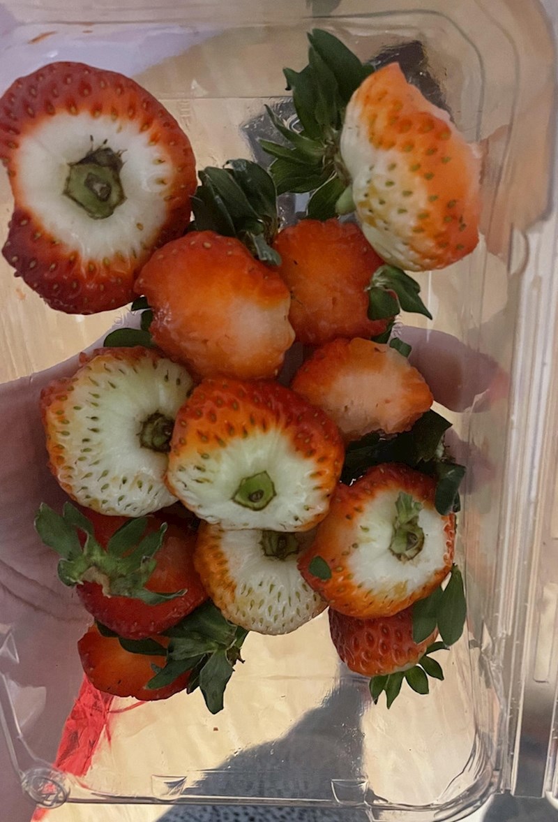 10. "Moj sin ovako jede jagode."