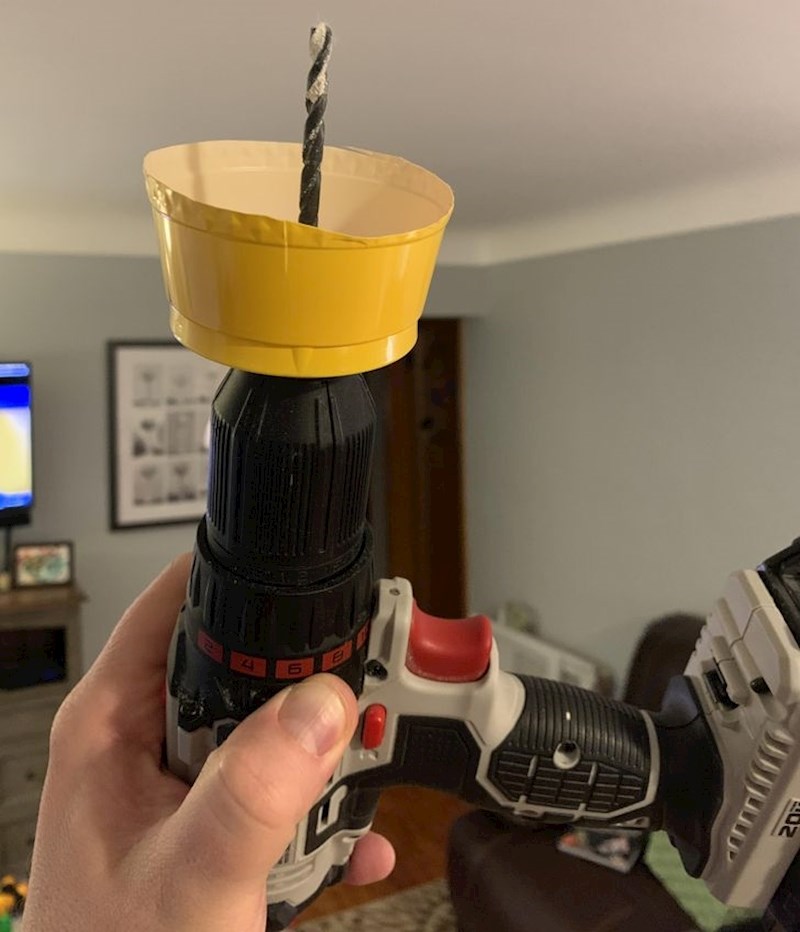 4. Evo kako možete minimalizirati ostatke prašine tijekom bušenja zida.