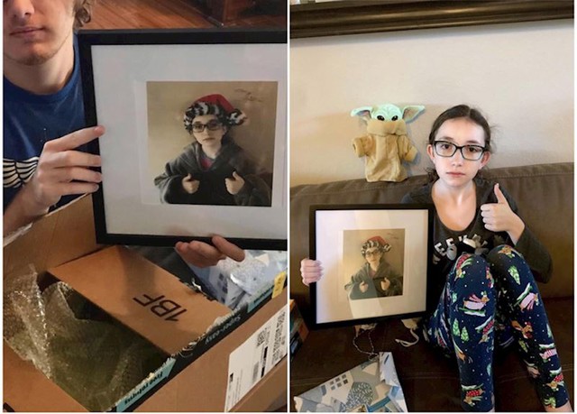 15. Poklonila je svojim roditeljima potpisanu fotografiju same sebe!