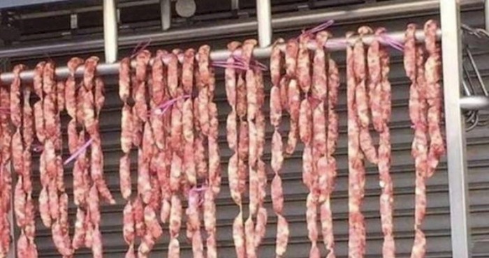 Ostavili su kobasice da se suše vani, nisu računali na to da će ih se netko dokopati...