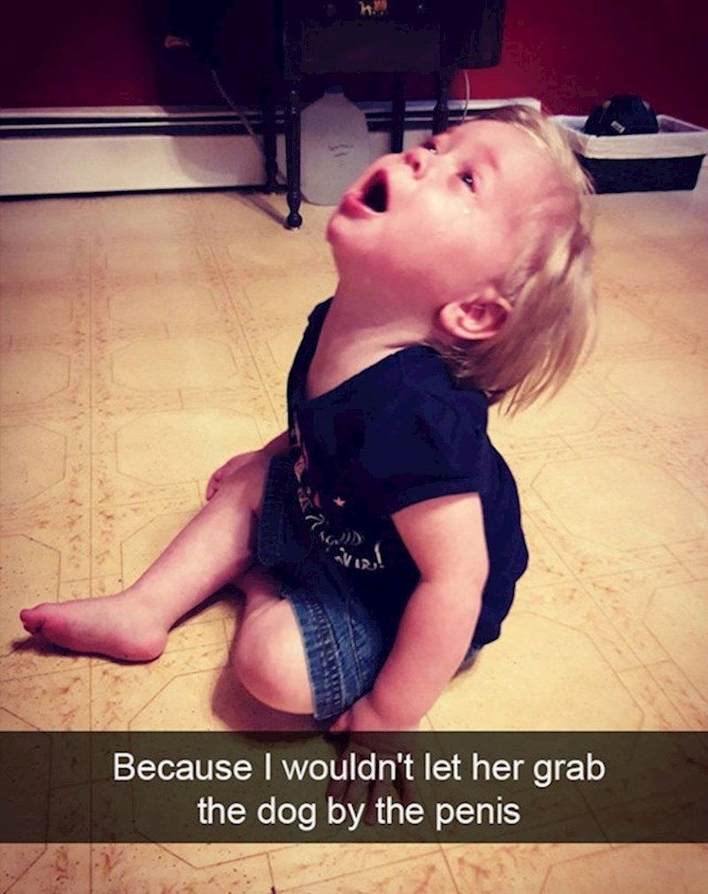 5. Nismo joj dali da hvata psa za spolovilo.